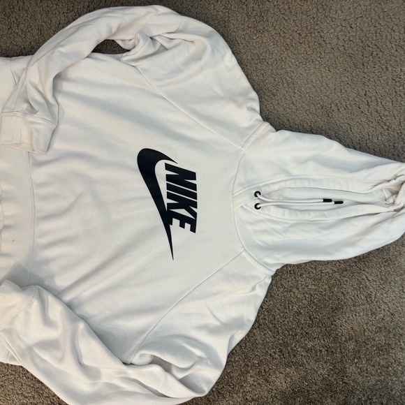 Nike White Sweatshirt with Black Accents - Picture 3 of 3
